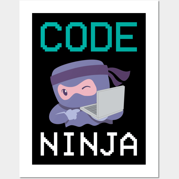 Code Ninja Software Engineer Developer Wall Art by Gufbox